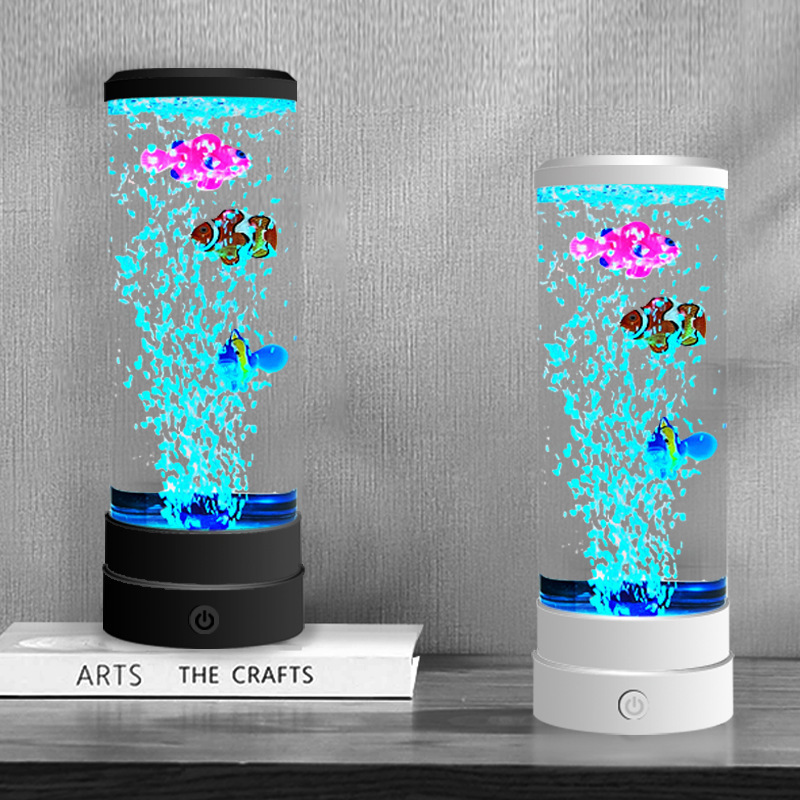 Home Decor Unique - 시뮬레이션 LED 멀티 컬러 버블 피쉬