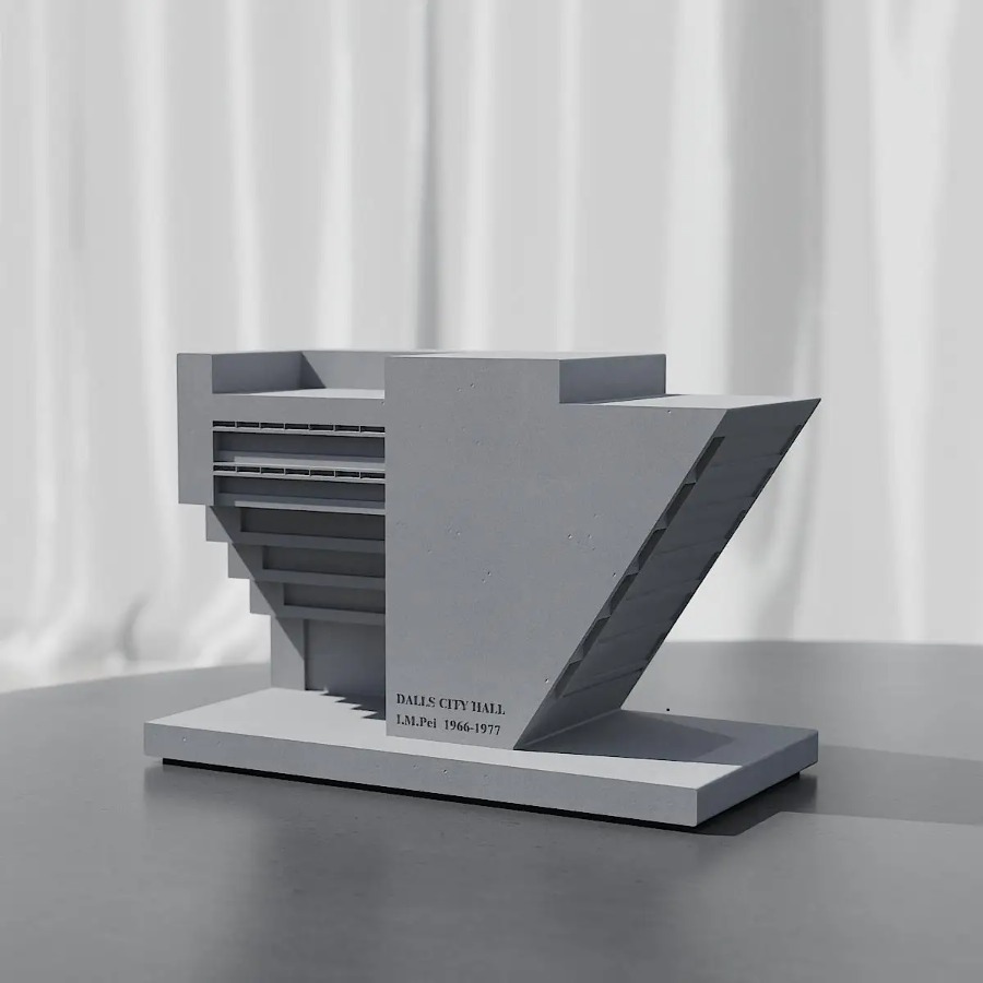 Home Decor Dallas - I M Pei 달라스 시청 시멘트