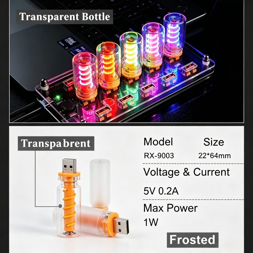 Home Decor Catalog - 5V USB LED 필라멘트 유리 북