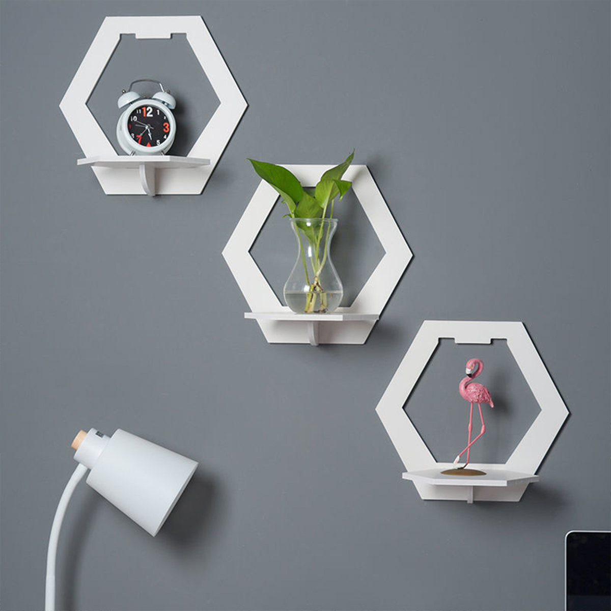 Home Decor Etsy - 3Pcs 벽 주최자 벽 선반 세트