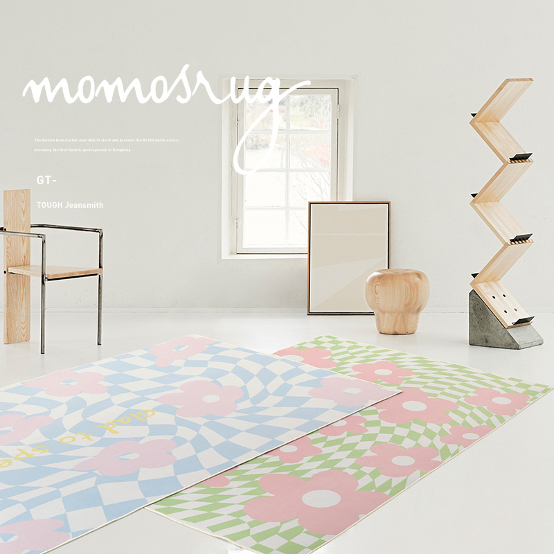 Home Decor Ig - IG 체커보드 침실 침대 옆 러그,
