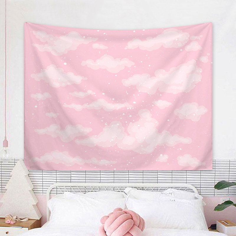 Home Decor Brand - 1pc 하늘 구름 태피스트리, 사랑스러운 구름