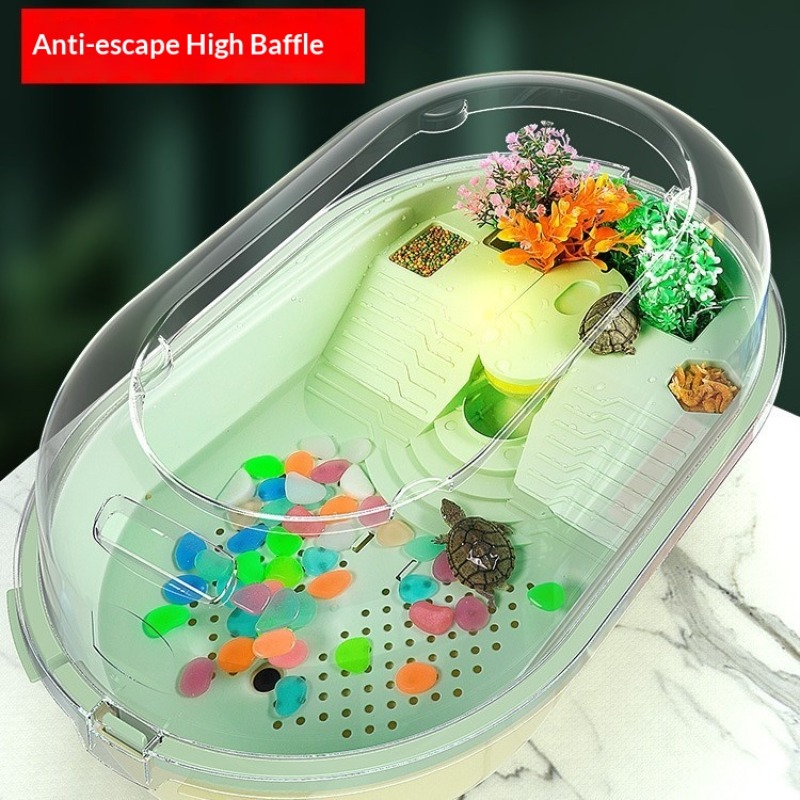 Home Decor Habitat - 거북이 수족관 탱크 물고기 애완동물 서식지