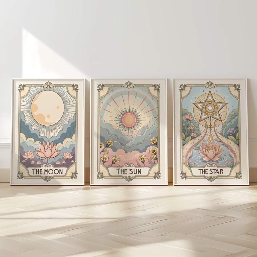 Home Decor Foto - 현대 보헤미안 타로 태양과 달 벽
