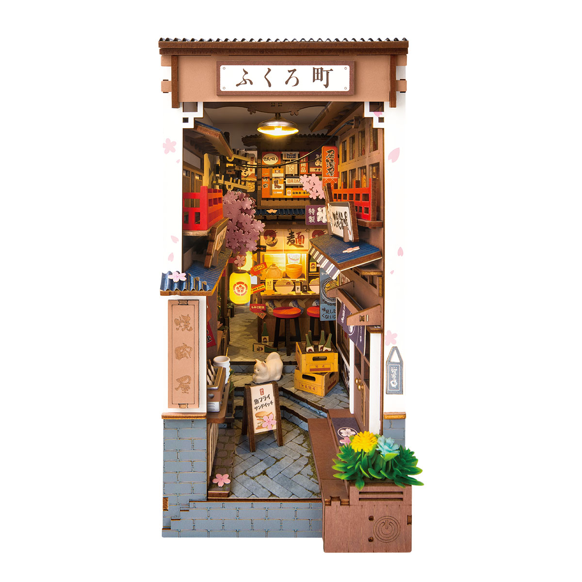 Home Decor Catalog - Robotime Rolife 사쿠라 와인 앨리 일본