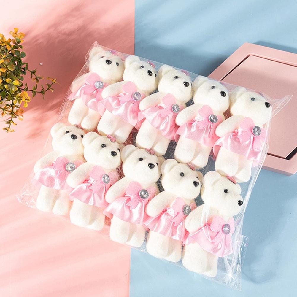 Home Decor Unique - 10개/봉 꽃다발 곰 아이스크림 다이아몬드 곰