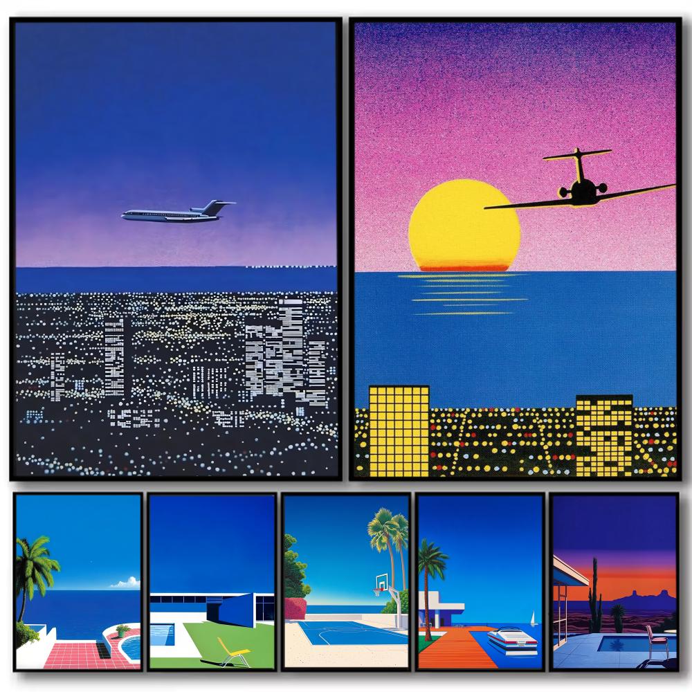 Home Decor Foto - 1pc 프레임리스 H-hiroshi Nagai 아트웍 페인팅