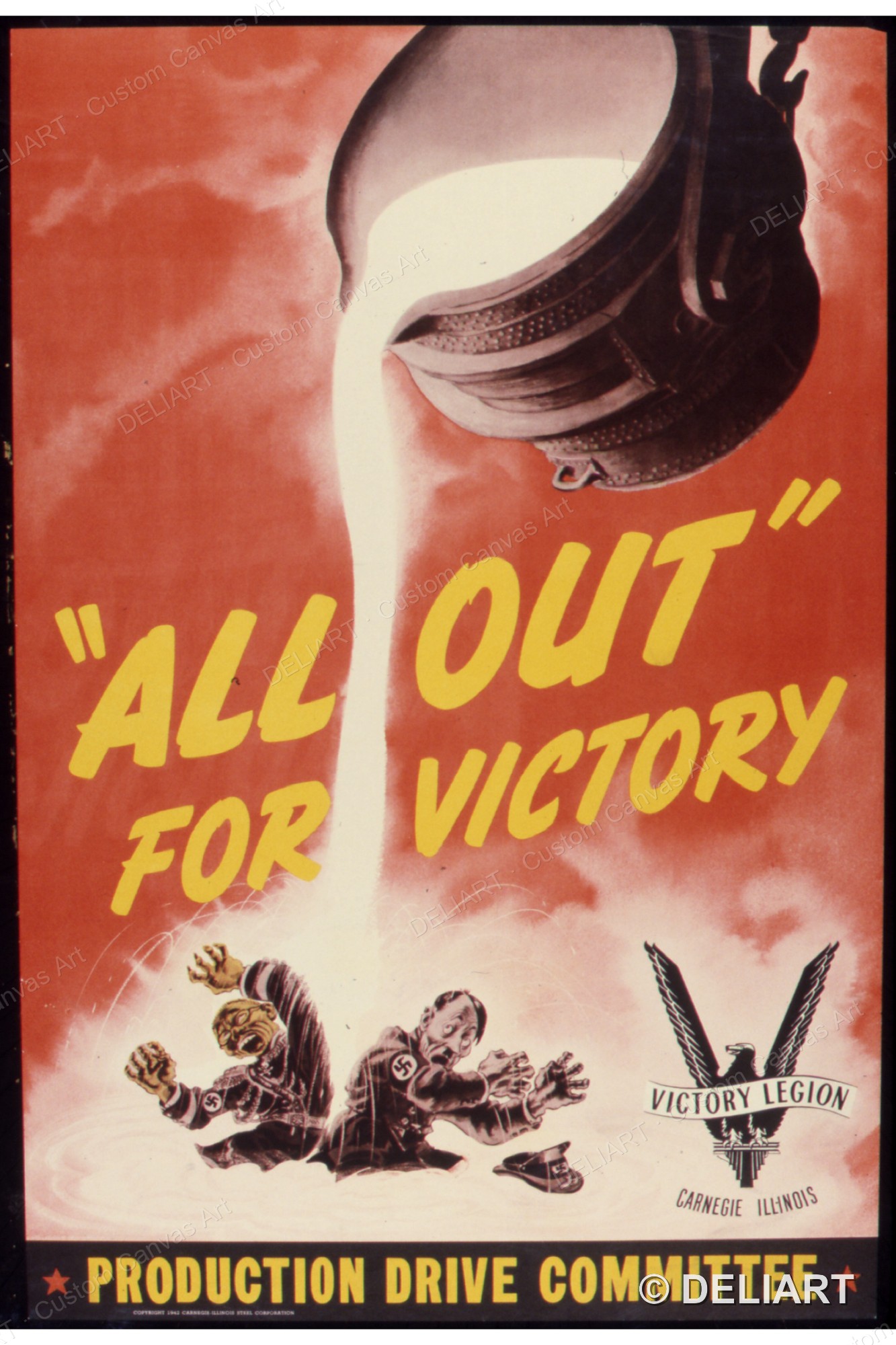 Victory Home Decor - 승리로만 나아가다. 제작 추진위원회 빈티지 제2차