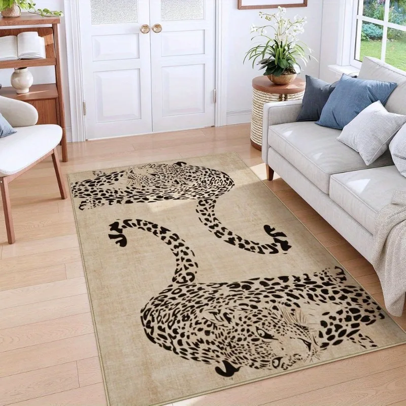 Home Decor Ig - 거실용 카펫 레오파드 럭셔리 대형 카펫