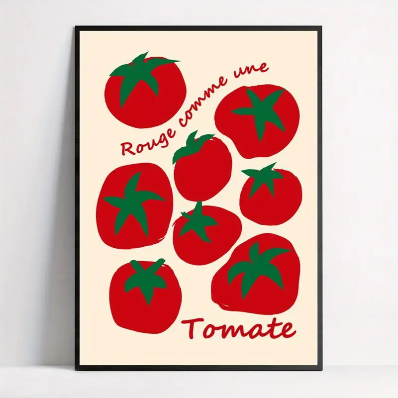 현대 다채로운 빨간 토마토 벽 아트 인쇄 캔버스 회화  - Home Decor Foto 리뷰 및 가격