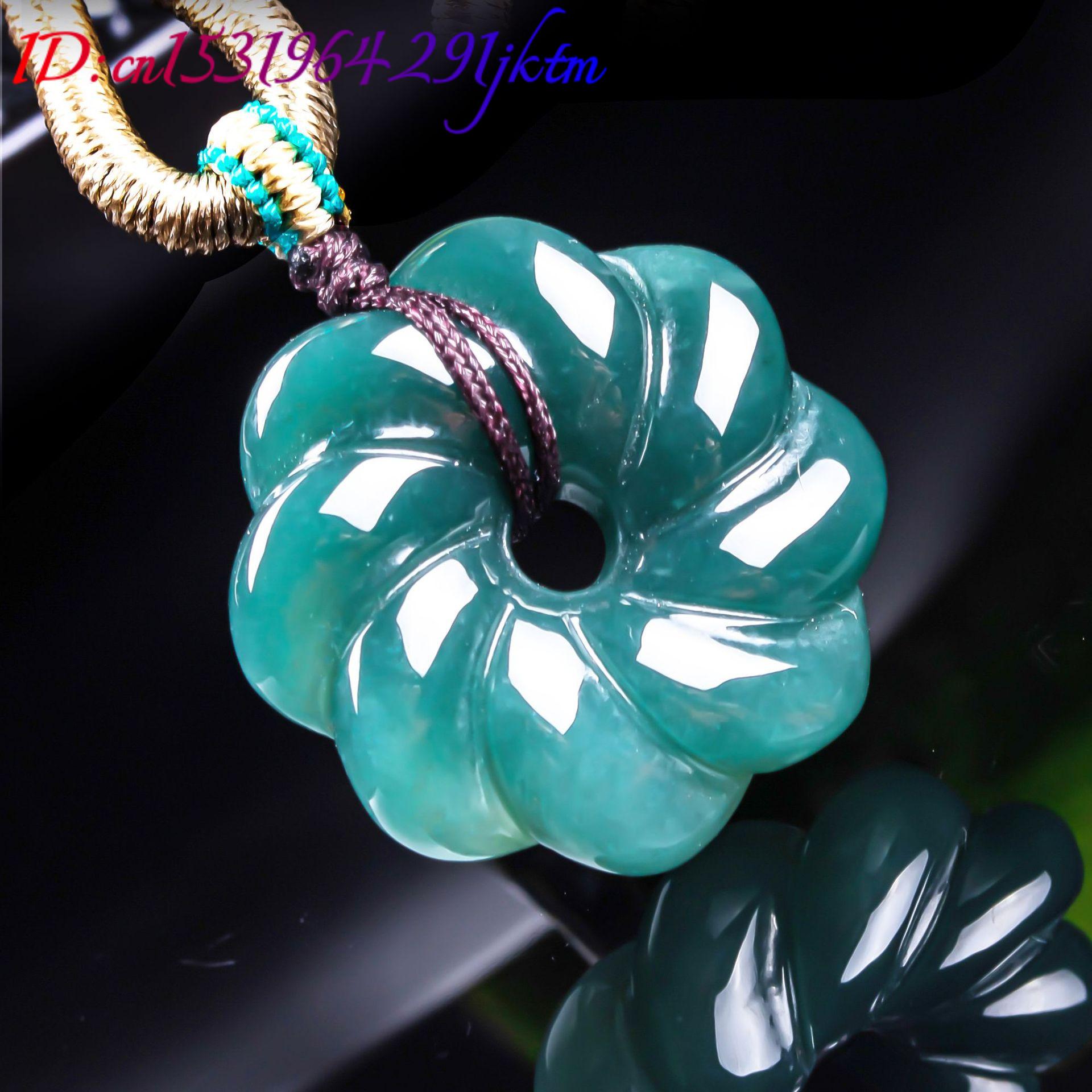 천연 버마산 비취 꽃 모양 펜던트 목걸이 액세서리 보석 - Home Decor Flowers 리뷰 및 가격
