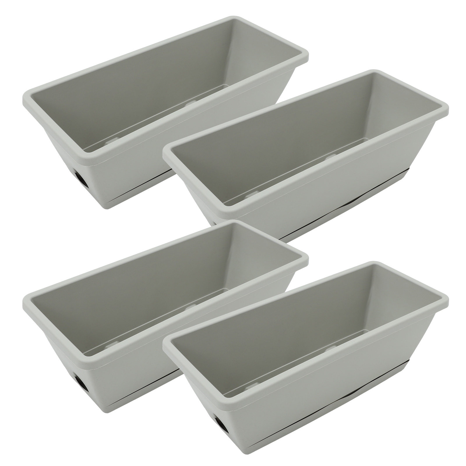 4세트 창틀 화분 상자 야채 화분 정원용 직사각형 레진 - Succulent Planter Pot 리뷰 및 가격