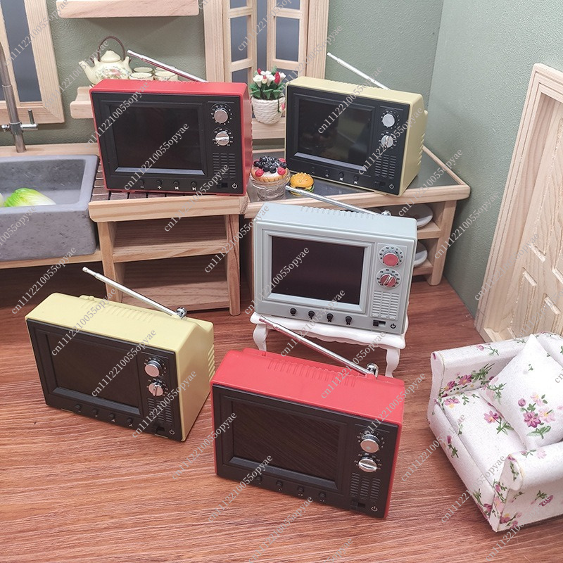 1:12 플레이 가능한 미니 TV 모델 - 비디오 기능 - Home Decor Video 리뷰 및 가격