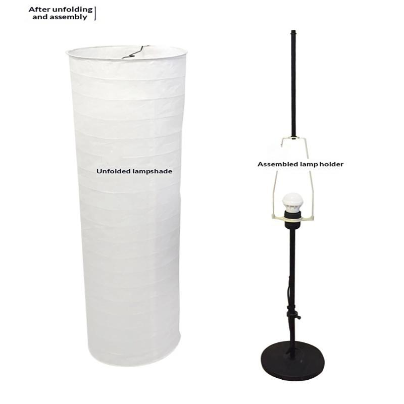 라이스 페이퍼 플로어 램프 쉐이드 94cm 37인치 보 - Flooring Home Decor 리뷰 및 가격