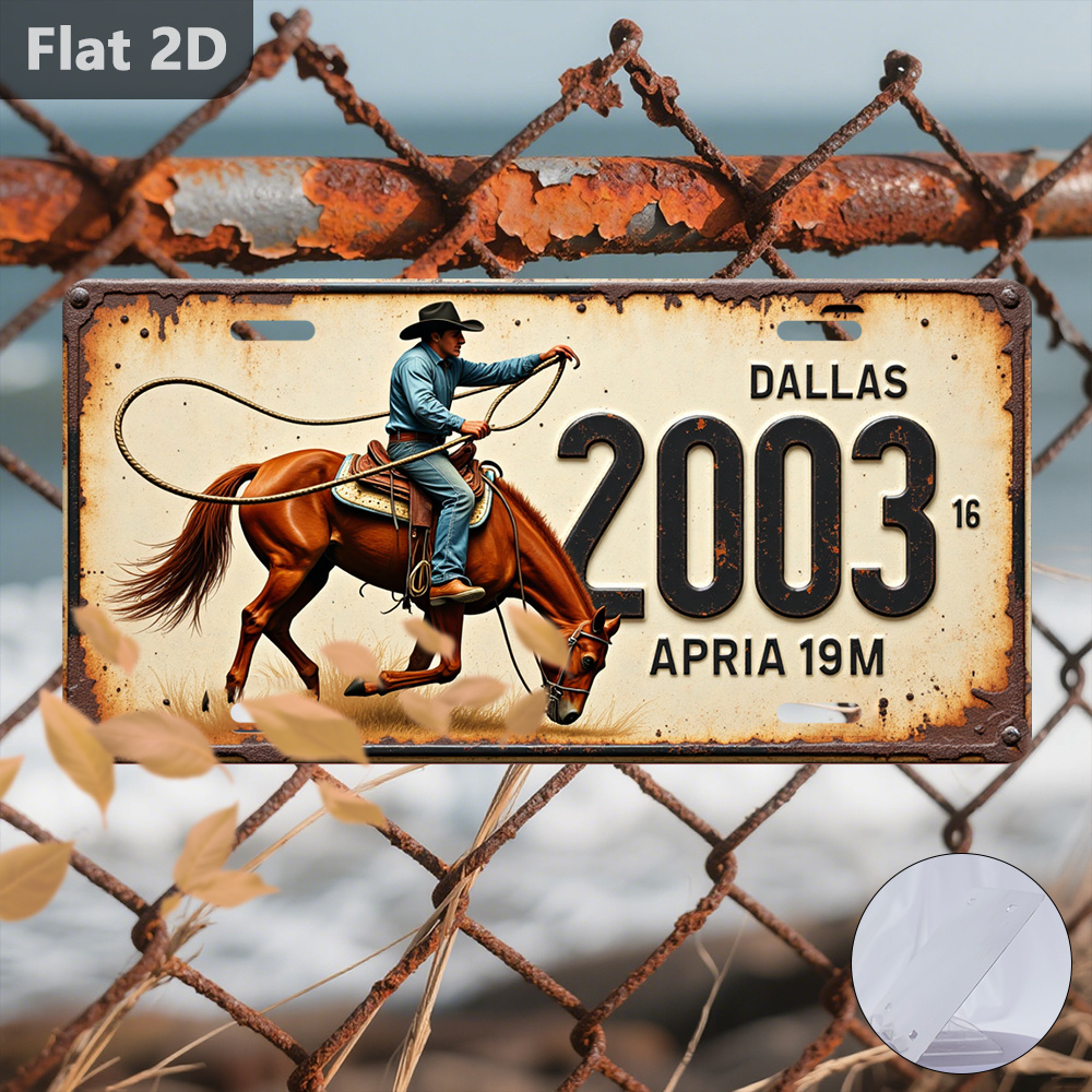 댈러스 2003 카우보이 말 번호판 AL 표지판 - 빈 - Home Decor Dallas 리뷰 및 가격