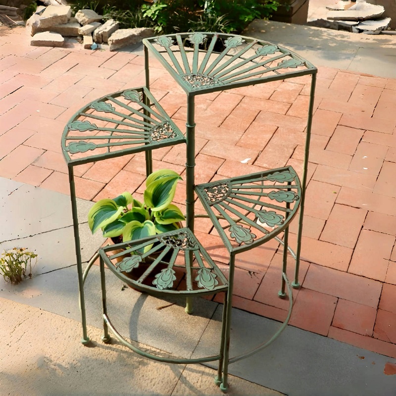 회전 철 꽃 스탠드 다층 발코니 화분 선반 야외 정원  - Succulent Planter Pot 리뷰 및 가격