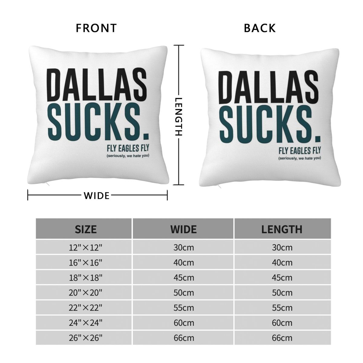 달라스 빨아주는 플라이 이글스 플라이 스퀘어 베개 케이 - Home Decor Dallas 리뷰 및 가격