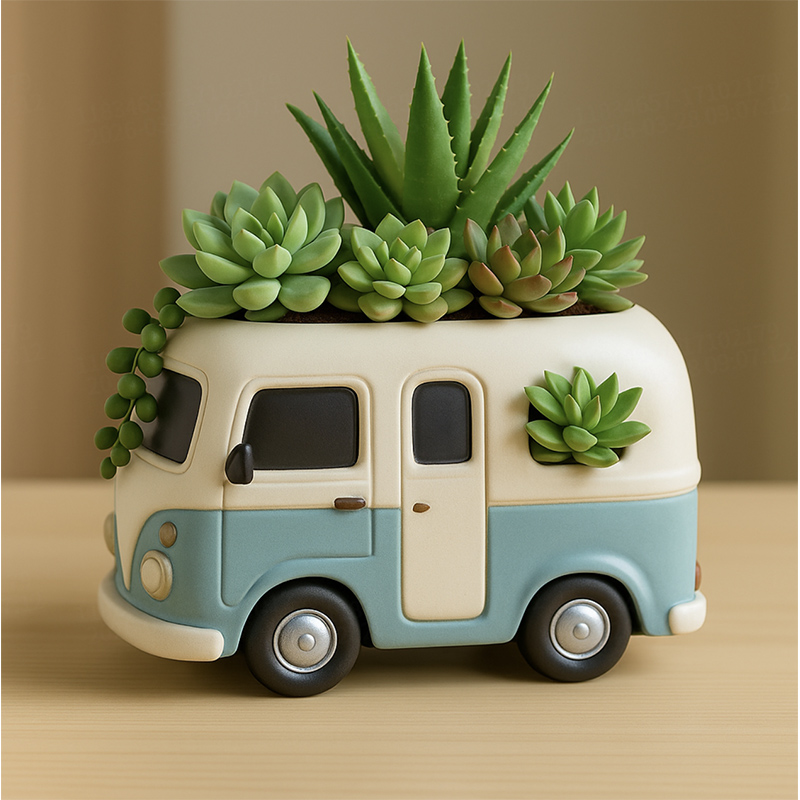 3D 빈티지 버스 자동차 다육식물 화분 실리콘 몰드 D - Succulent Planter Pot 리뷰 및 가격