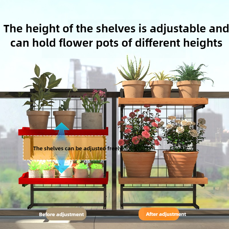 나무 계단식 발코니 난간 화분 이중층 철제 걸이 선반  - Succulent Planter Pot 리뷰 및 가격