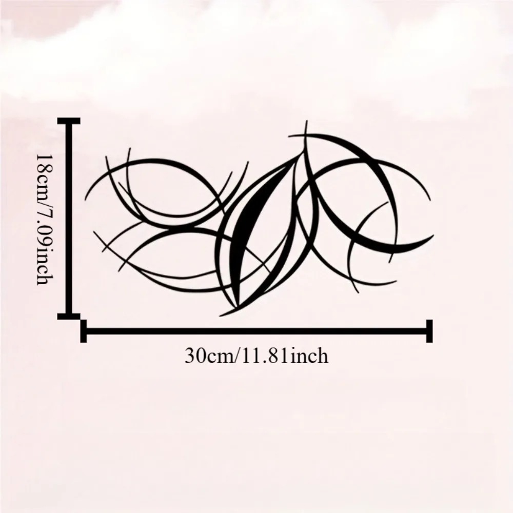 브랜드 모던 곡선 철제 벽 장식, 내구성 있는 코팅 금 - Home Decor Brand 리뷰 및 가격