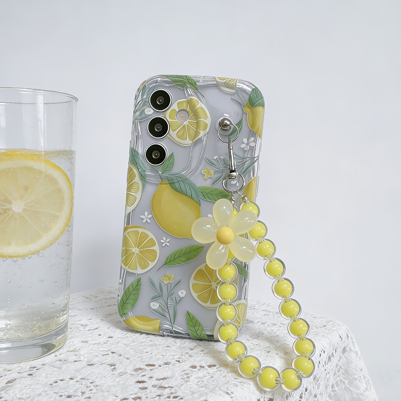 노란 레몬 꽃 끈 달린 폰 케이스 (삼성 갤럭시 S26 - Home Decor Yellow 리뷰 및 가격
