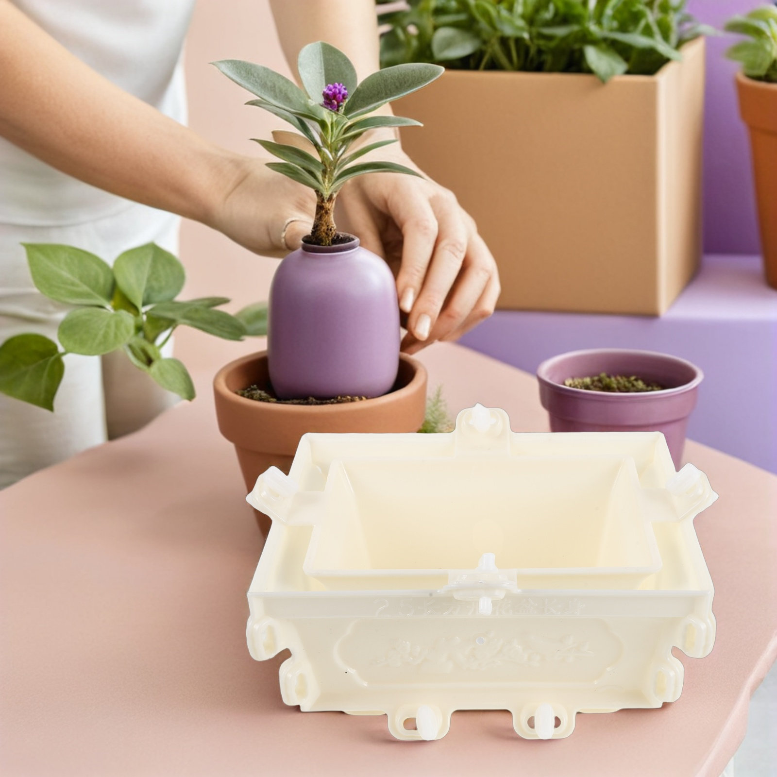 플라스틱 콘크리트 화분 몰드 재사용 가능 시멘트 화분  - Succulent Planter Pot 리뷰 및 가격