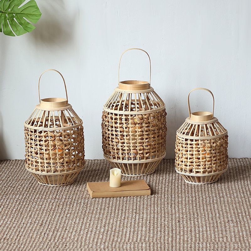 레트로 중국 고대 스타일 짚 풍등 데스크탑 바닥 촛대  - Flooring Home Decor 리뷰 및 가격