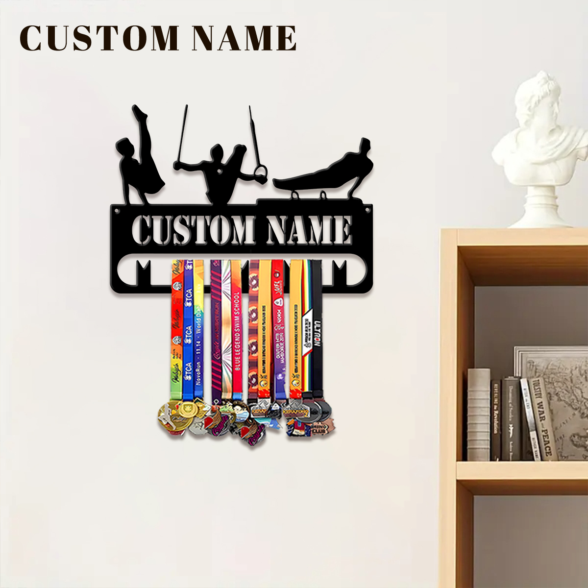 1pc 맞춤형 피트니스 금속 메달 걸이 홀더, 스포츠  - Home Decor Unique 리뷰 및 가격