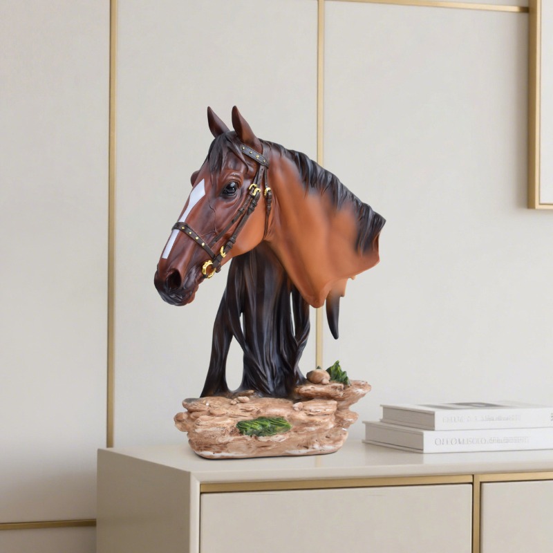 고급 유럽 스타일 홈 레진 승리의 말 조각상, 거실,  - Victory Home Decor 리뷰 및 가격