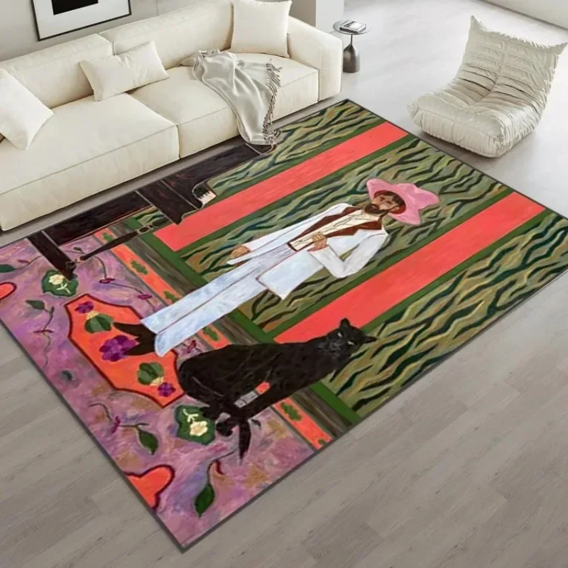 아트 데코레이션 카펫, 거실용 대형 플러시 매트, 빈티 - Home Decor Ig 리뷰 및 가격