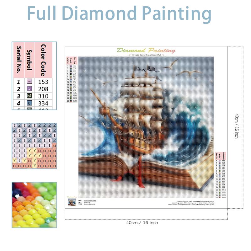 SDOYUNO DIY 다이아몬드 모자이크 책 풍경 키트 - Home Decor Catalog 리뷰 및 가격