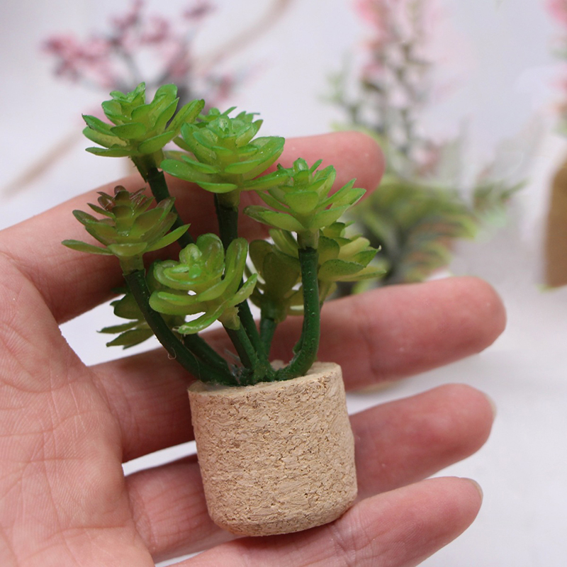 1:12 인형 집 시뮬레이션 꽃 식물 화분 모델 인형  - Home Decor Flowers 리뷰 및 가격
