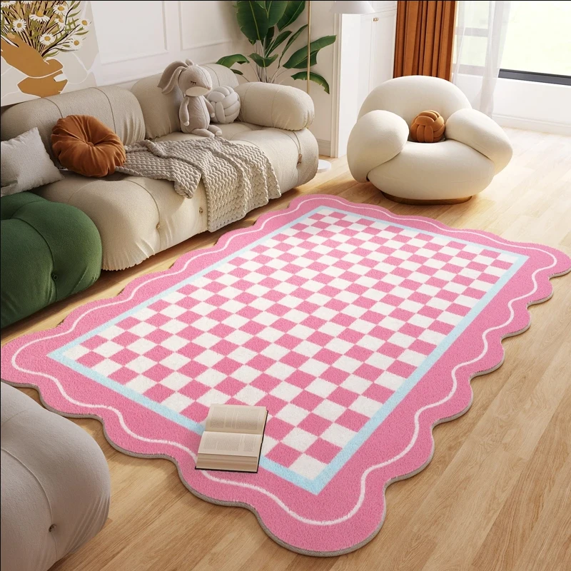거실 침실용 현대적인 격자무늬 카펫 푹신한 러그 홈 데 - Home Decor Ig 리뷰 및 가격