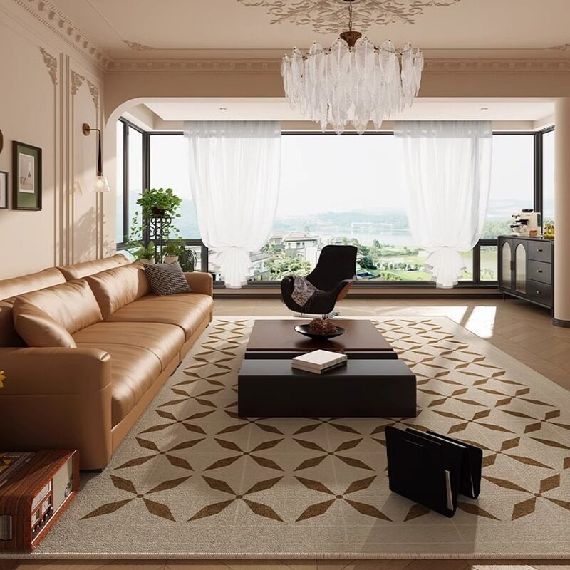 클래식 다이아몬드 모양 패턴 거실 카펫 대형 면적 커피 - Home Decor Ig 리뷰 및 가격