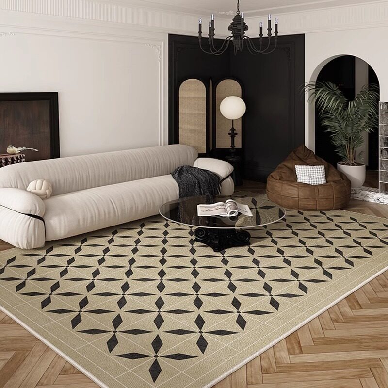 클래식 다이아몬드 모양 패턴 거실 카펫 대형 면적 커피 - Home Decor Ig 리뷰 및 가격