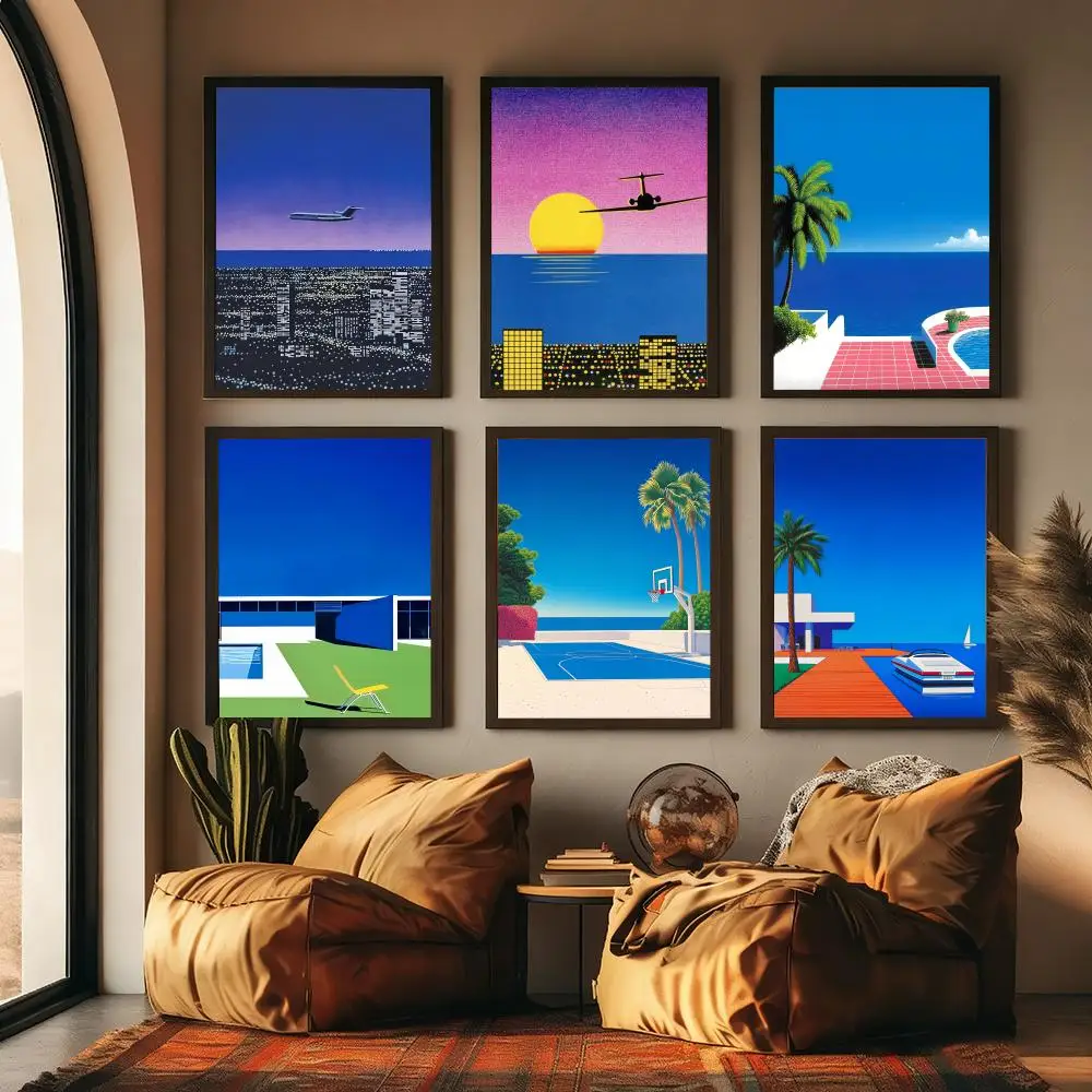 1pc 프레임리스 H-hiroshi Nagai 아트웍  - Home Decor Foto 리뷰 및 가격