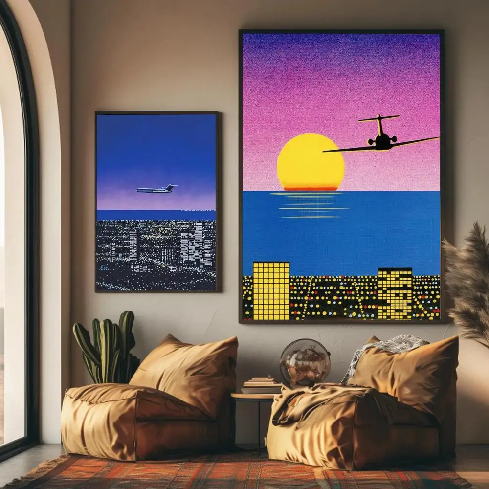 1pc 프레임리스 H-hiroshi Nagai 아트웍  - Home Decor Foto 리뷰 및 가격