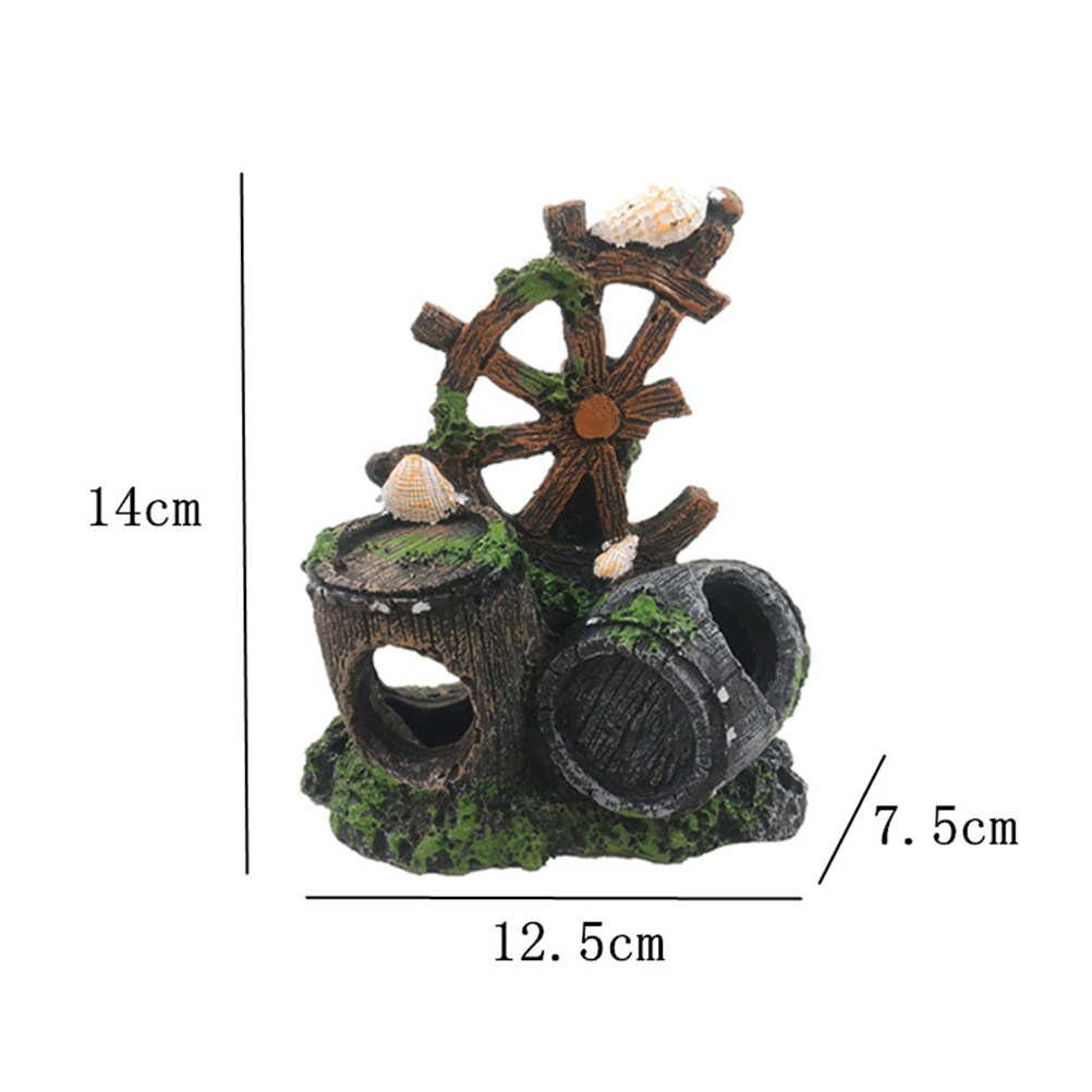 빈티지 풍차 모양 와인 버킷 레진 수족관 장식 숨는 곳 - Home Decor Habitat 리뷰 및 가격