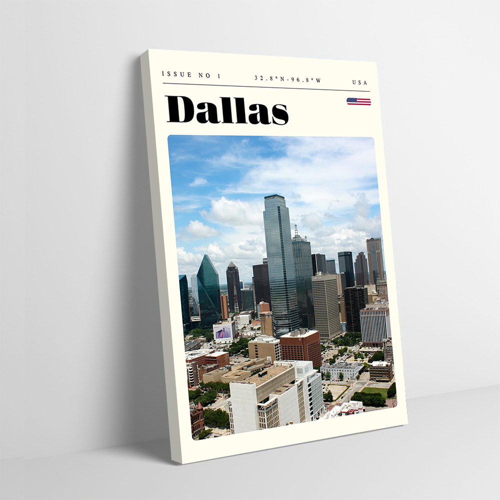댈러스 텍사스 여행 인쇄 포스터 맞춤형 사진 벽 예술  - Home Decor Dallas 리뷰 및 가격