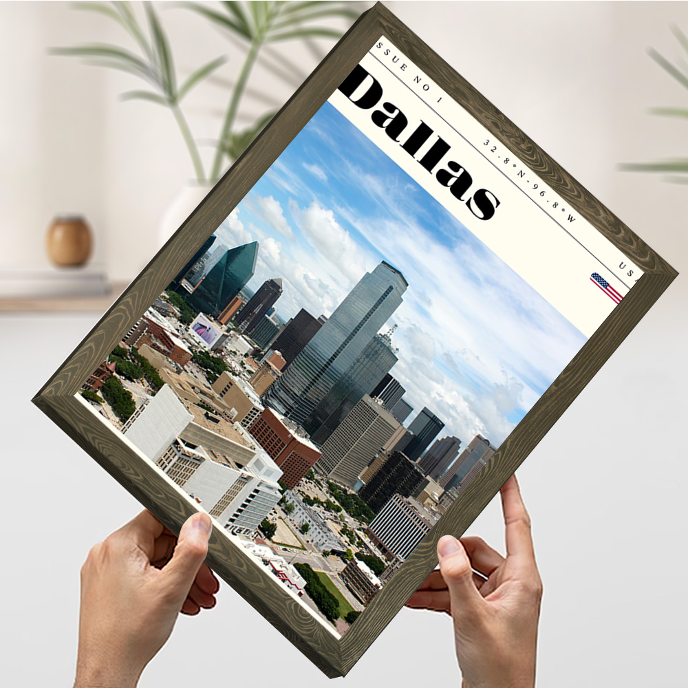 댈러스 텍사스 여행 인쇄 포스터 맞춤형 사진 벽 예술  - Home Decor Dallas 리뷰 및 가격