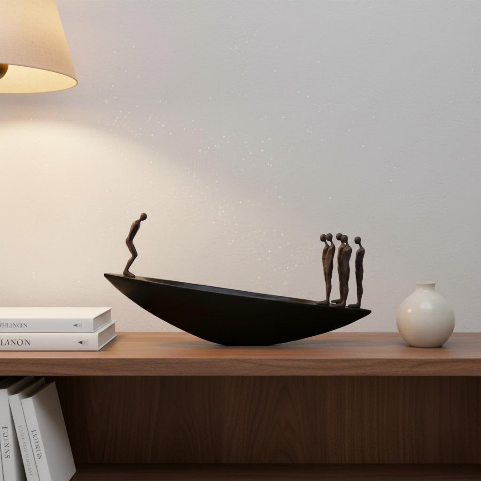 현대적인 레진 범선 조각상, 예술적인 와비사비 스타일  - Home Decor Brand 리뷰 및 가격