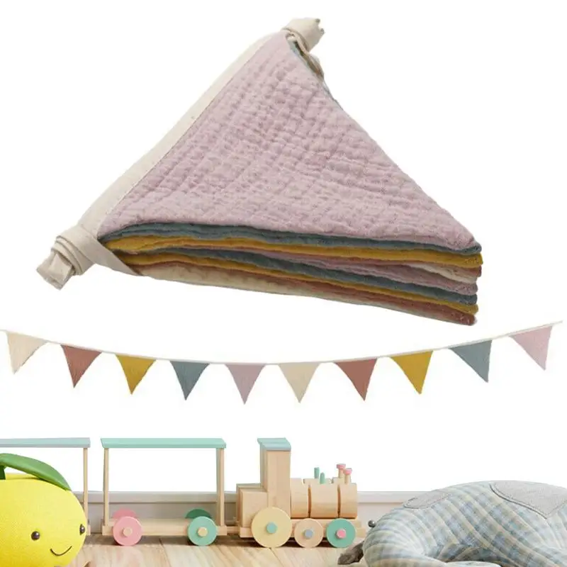 페넌트 배너 플래그 보육 깃발 천 배너 플래그 빨 수있 - Home Decor Garland 리뷰 및 가격
