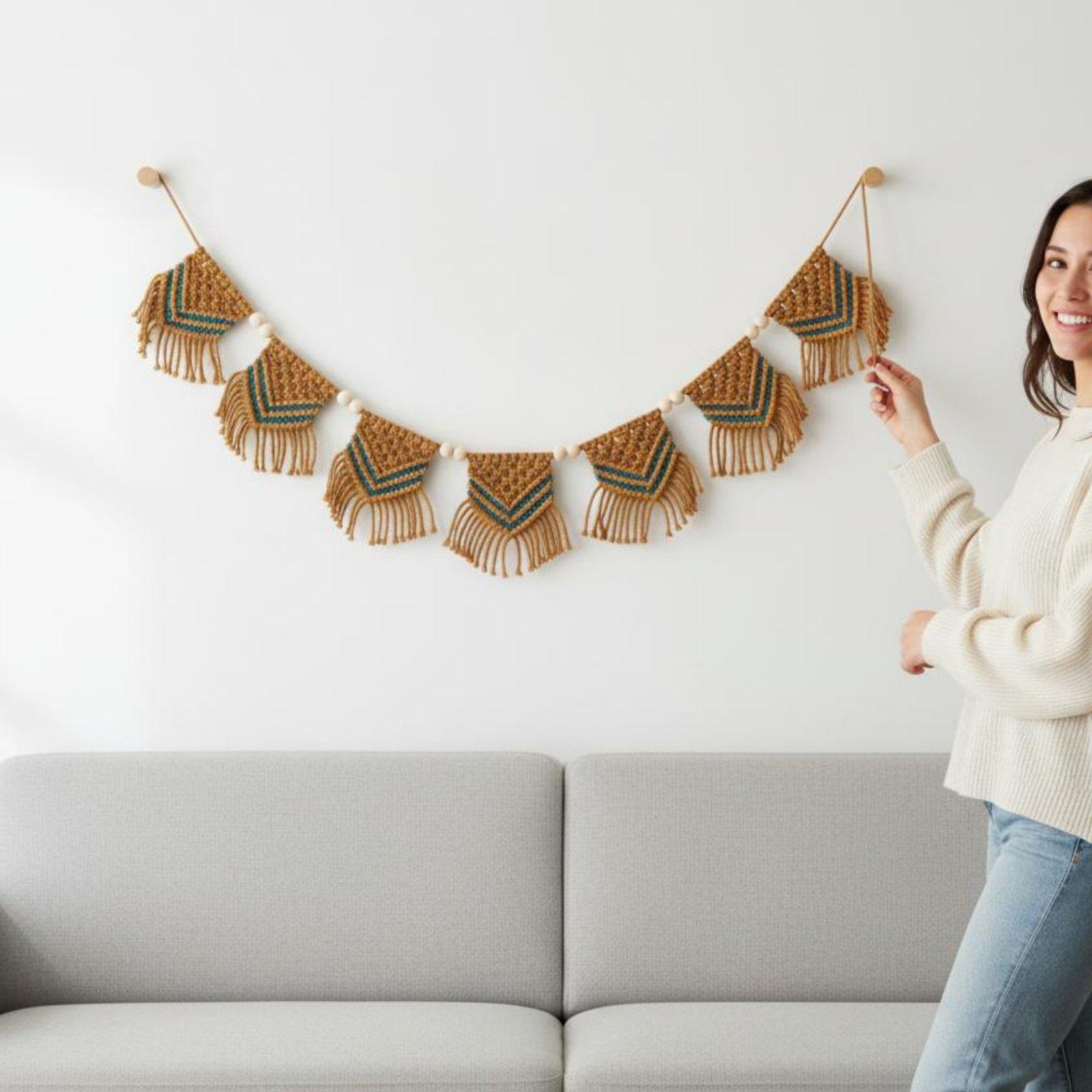 면 태피스트리 보헤미안 프린지 가랜드 직조 벽 장식 페 - Home Decor Garland 리뷰 및 가격
