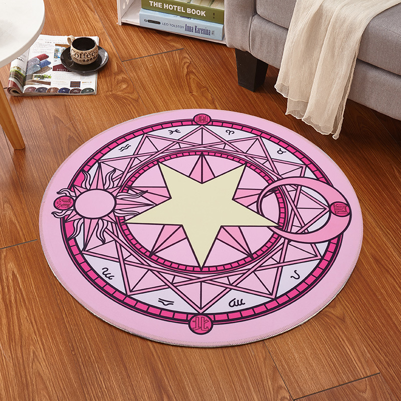 60x60cm 애니메이션 카드 캡터 사쿠라 매직 서클  - Flooring Home Decor 리뷰 및 가격