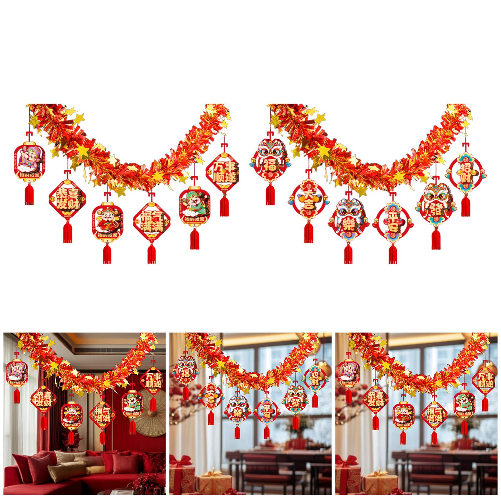 중국 설날 화환 2026, 경량, 음력 설날 장식품,  - Home Decor Garland 리뷰 및 가격