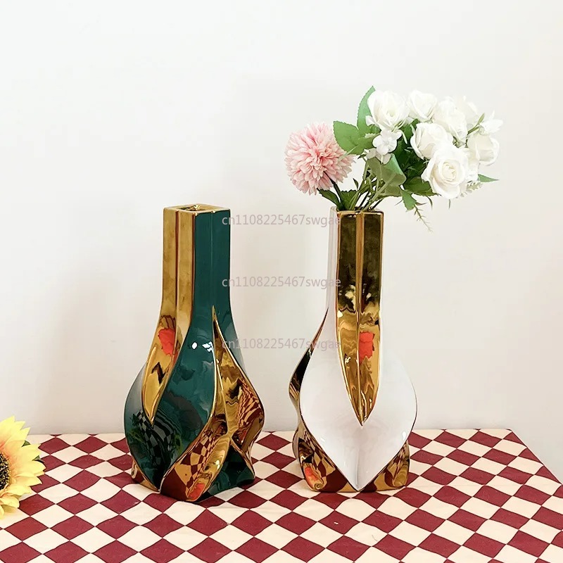 거실 장식용 창의적인 꽃꽂이 장식품 도자기 대형 화이트 - Home Decor Flowers 리뷰 및 가격