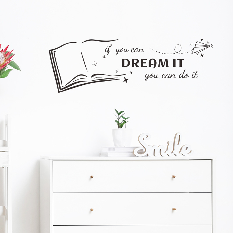 크리 에이 티브 도서 영어 속담 벽 스티커 거실 연구  - Home Decor Catalog 리뷰 및 가격
