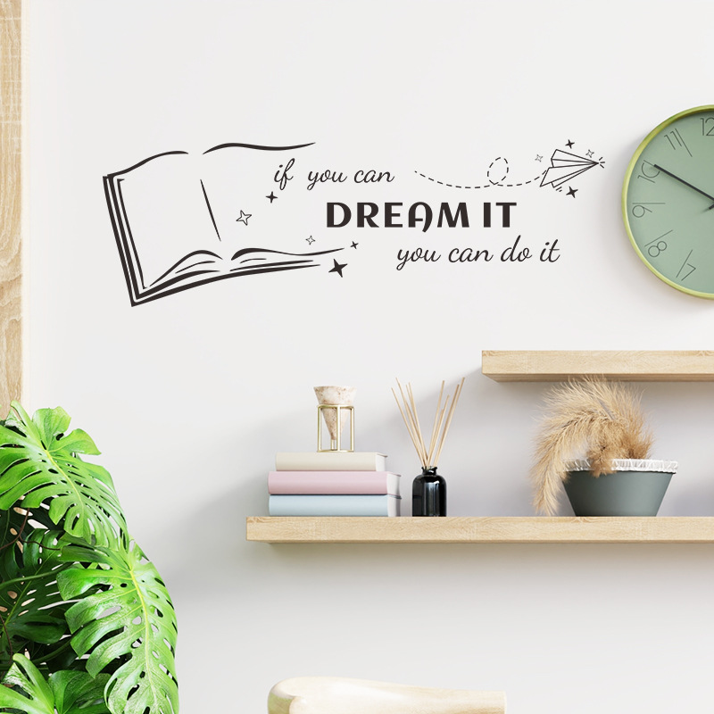 크리 에이 티브 도서 영어 속담 벽 스티커 거실 연구  - Home Decor Catalog 리뷰 및 가격
