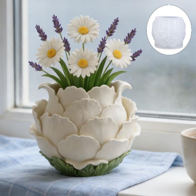 3D 수제 작약 꽃 화분 실리콘 몰드 DIY 고급 스타 - Home Decor Etsy 리뷰 및 가격