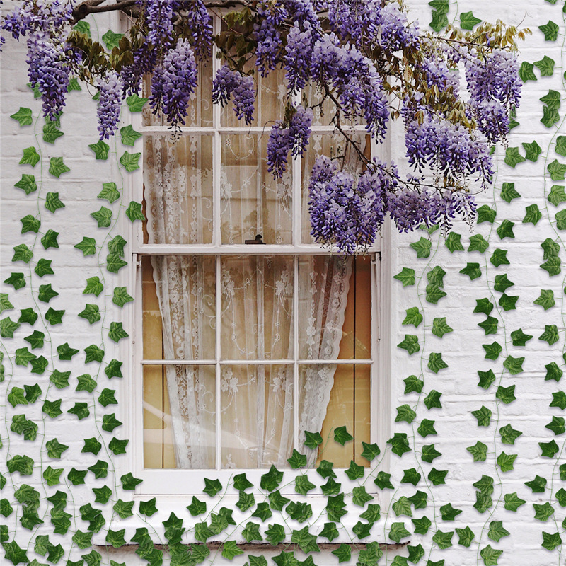 2.2M 아이비 녹색 가짜 잎 화환 식물 포도 나무 단 - Home Decor Garland 리뷰 및 가격